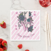 Serviette En Papier Chaussures de ballet personnalisées (En situation)