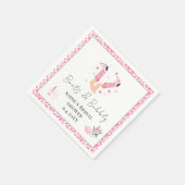 Serviette En Papier Chaussures de cowboy roses et douche de mariée pét (Coin)