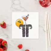 Serviette En Papier Chaussures de sorcière d'Halloween Boire (En situation)