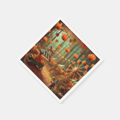 Serviette En Papier Chaussures Découpage de la forêt d'automne (Coin)