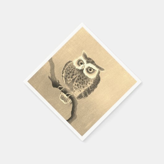Serviette En Papier Chaussures en Chouette Solo en Papier Or (Coin)