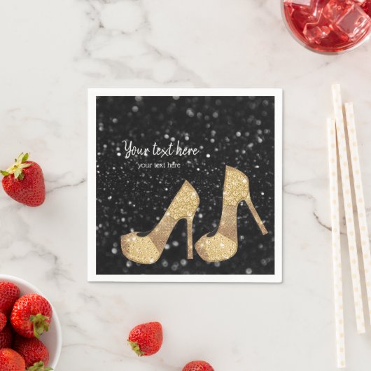 Serviette En Papier Chaussures Glam talons hauts pour toutes les occas (En situation)