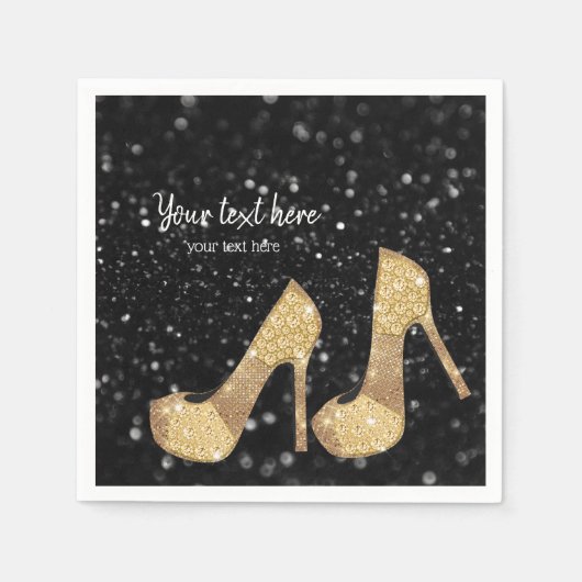 Serviette En Papier Chaussures Glam talons hauts pour toutes les occas (Devant)