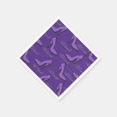 Serviette En Papier Chaussures Motifs fashionista violet serviettes (Coin)