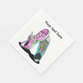 Serviette En Papier Chaussures Retro (Coin)