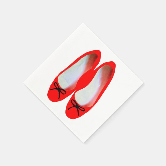 Serviette En Papier Chaussures rouges (Coin)