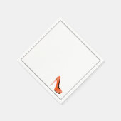 Serviette En Papier Chaussures rouges à talons hauts (Coin)