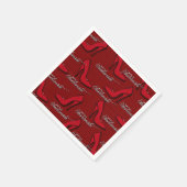 Serviette En Papier Chaussures rouges fashionista Motif serviettes (Coin)
