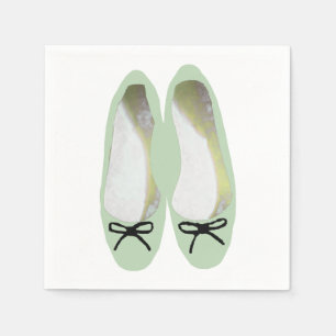Serviette En Papier Chaussures vertes