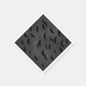 Serviette En Papier Chauves-souris d'Halloween sur Chalkboard Napkin (Coin)