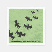 Serviette En Papier Chauves-souris éffrayantes Halloween Party Napkins (Devant)