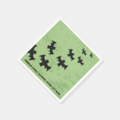Serviette En Papier Chauves-souris éffrayantes Halloween Party Napkins (Coin)