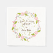 Serviette En Papier Chaux Green Bridal Tea Party Douche (Devant)