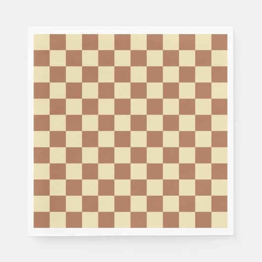 Serviette En Papier Checkered (Devant)