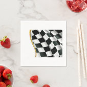 Serviette En Papier Checkered Flag Paper Napkins (En situation)