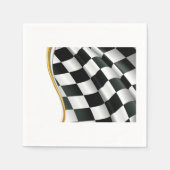 Serviette En Papier Checkered Flag Paper Napkins (Devant)