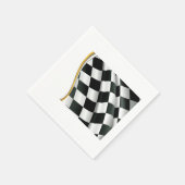 Serviette En Papier Checkered Flag Paper Napkins (Coin)