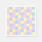 Serviette En Papier Checkers Pastel Spring (Devant)