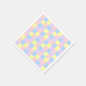 Serviette En Papier Checkers Pastel Spring (Coin)