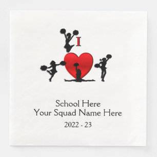 Serviette En Papier Cheerled Squad Event School Date