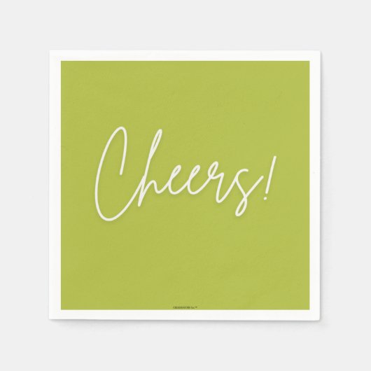Serviette En Papier Cheers Cocktail Napkin (Devant)