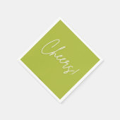 Serviette En Papier Cheers Cocktail Napkin (Coin)