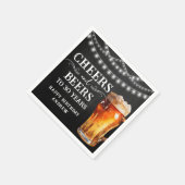 Serviette En Papier Cheers et bières 30e lumières d'anniversaire Papie (Coin)