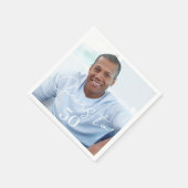 Serviette En Papier Cheers photo birthday party (Coin)