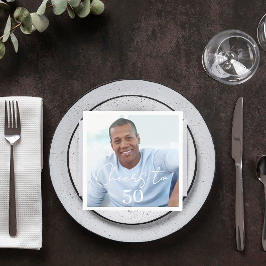 Serviette En Papier Cheers photo birthday party