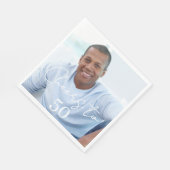 Serviette En Papier Cheers photo birthday party luncheon (Coin)