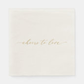 Serviette En Papier Cheers to Love Wedding Napkin (Devant)