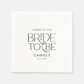 Serviette En Papier Cheers to the Bride to Be  (Devant)