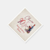 Serviette En Papier Cheers Wine 90e anniversaire (Coin)