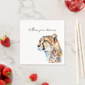 Serviette En Papier Cheetah (En situation)