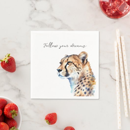 Serviette En Papier Cheetah (En situation)