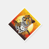 Serviette En Papier Cheetah African Feline Wild Animal (Coin)