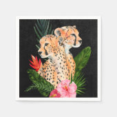 Serviette En Papier Cheetah Bouquet (Devant)