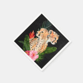 Serviette En Papier Cheetah Bouquet (Coin)