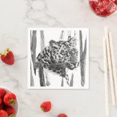 Serviette En Papier Cheetah Portrait (En situation)