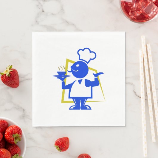 Serviette En Papier Chef (En situation)