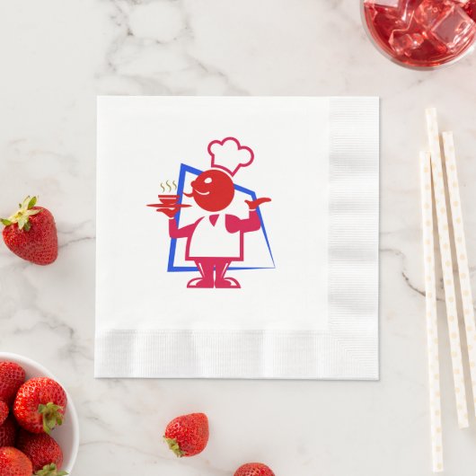 Serviette En Papier Chef (En situation)