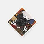 Serviette En Papier Chef Affenpinscher (Coin)
