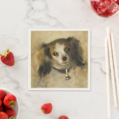 Serviette En Papier Chef de chien, Auguste Renoir Art (En situation)