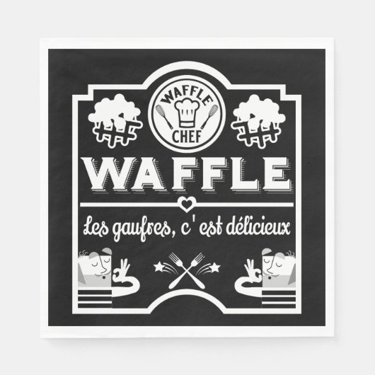 Serviette En Papier Chef gaufre (Devant)