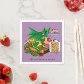 Serviette En Papier Chef pâtissier Dragon Vert (En situation)