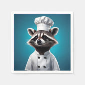 Serviette En Papier Chef Raccoon (Devant)