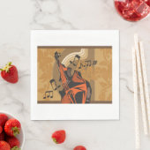 Serviette En Papier Chello Musical Instrument Papier Naples (En situation)