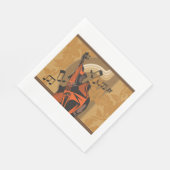 Serviette En Papier Chello Musical Instrument Papier Naples (Coin)