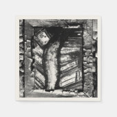 Serviette En Papier Chemin cauchemardesque (Devant)