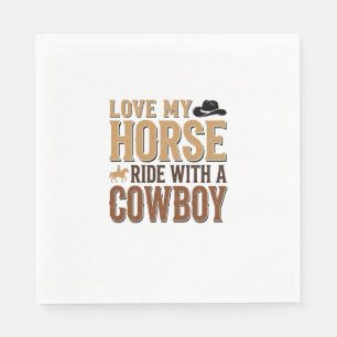 Serviette En Papier Chemise à devis de cheval et cowboy western vintag